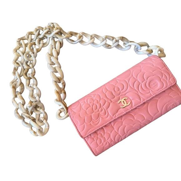 BUY NOW RETAIL $40 Acrylic Resin Chain! Choice Natural Sand, Navy, & Tortoise* - Picture 3 of 7